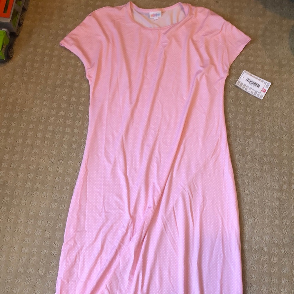 Pale pink polka dot S Lularoe Maria - BNWT